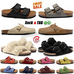 Birkenstok Clog Designer Sandals Mujeres Boston Cubierta Slippiladora Mulas Birders Sliders Crock Flat Birdle Suede Birkins Cuero Favorito Birkinstock Men Slides