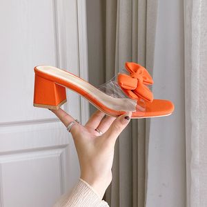 2023 sandalias de diseñador para mujer toboganes al aire libre Punta cuadrada tacón alto beige dama tacones niñas zapatillas de interior tamaño 35-42