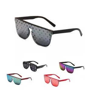 2023 Lunettes de soleil design pour hommes et femmes miroir tout verre tout style imprimé lettre antireflet verres polarisés UV400