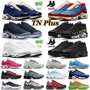 2023 Diseñador TN Plus Zapatos para correr para hombres Mujeres Entrenadores Running Club 3D Negro Teal Amarillo Universidad Azul Oreo Bred Terrascape Pintura en aerosol TnsJORDON JORDAB