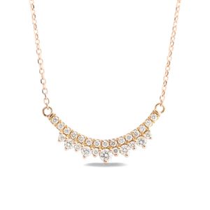 Collier avec pendentif en Moissanite pour femmes, bijoux à la mode, couronne en or Rose massif 10k, pavé de diamants DEF, coupe ronde, 2023