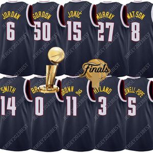 Champion de la finale 2023 15 maillots de basket-ball Jokic 27 Murray Denvers Carmelo Anthony Michael Porter Jr Aaron Gordon Bones Hyland Jeff Green Hommes Femmes Chemise XS-4XL