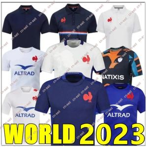 2023 France Rugby Jersey 23 24 Irlande Coupe du monde Rugby Écosse South Angleterre Africain Fiji Tonga Samoa Australie Home Away Africa Men Kids Rugby Shirt