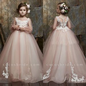 2023 Glitz Princess Little Girls Vestidos de desfile Little Baby Camo Flower Girl Vestidos para boda con Big Bow BC15126 J0213