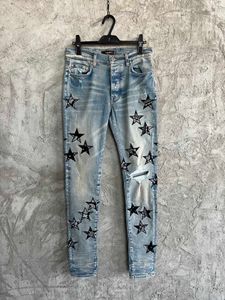 2023 superbes nouveaux jeans de créateur skinny déchirés en détresse pour hommes ~ jeans taille américaine 28-36 ~ tops qualité slim moto moto biker pantalons en denim causal jeans hip hop