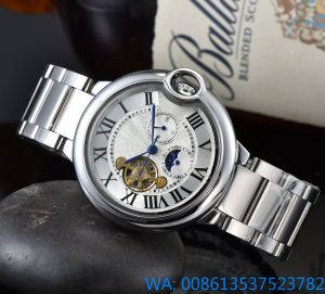 2023 Venta caliente Reloj original para hombres de negocios Caja redonda clásica Reloj mecánico Reloj de pulsera Reloj recomendado Venta al por mayor Envío gratuito Regalo Orologio Uomo