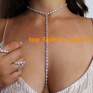 Collier ras du cou en cristal pour femmes, bijou de luxe, épais, Y, argent, Sexy, bijoux, offre spéciale, 5A CZ, 2023