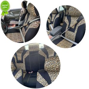 2023 couverture de siège de voiture imprimé léopard accessoires intérieur femme Airbag Compatible universel convient à la plupart des s SUV camion 5mm éponge