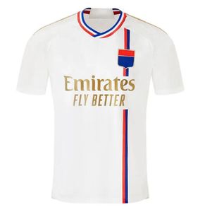 2023 Lyon Tops Soccer Jerseys Sweatshirt Tete OL 4ème Bleu Aouar Tagliafico Football Shirts 23 24 Nouveau Maillot de Foot Traore Chandal Futbol Man Kids Kits Équipement