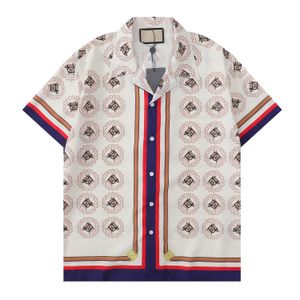 2023 Boute de bowling masculin Bouton de chemise d'été chemise décontractée chemise hawaïenne designers hommes robes chemises de mode Floral Hawaii Print Shirt DD M-3xl