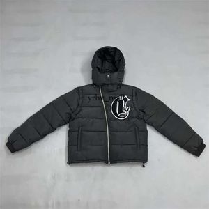 2023 Chaquetas para hombres Corvidae Matte Black Puffer Jakets Abrigos Sudadera con capucha Carta Bordado Blanco Irongate Chaqueta Top Calidad Invierno Down Térmico