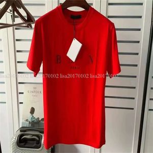 2023 Mens T-shirt Black Red Lettre de chemises imprimées à manches courtes Brands de mode de mode Top t-shirt asiatique taille S-xxxl