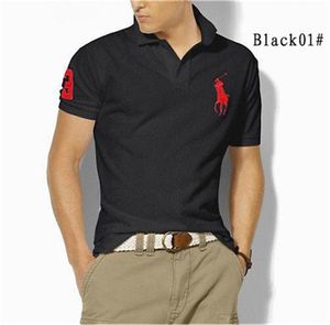 Venta al por mayor Diseñador Pony Polos para hombre Camisetas Caballo Marca Ralph Lauren Polos Mujer Moda Bordado Carta Negocios Manga corta Camiseta Tamaño 4XL / 5XL / 6XL