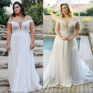 2023 NUEVA LLEGA Vestidos de boda Apliques Apliques Vestidos de novia sin mangas de tamaño