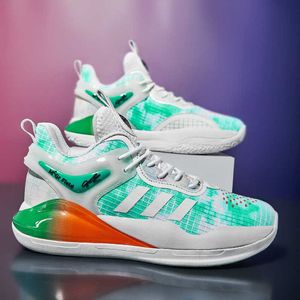 2023 nuevos zapatos de baloncesto, zapatillas deportivas informales ligeras y transpirables, zapatillas deportivas para jóvenes, negro, dorado, verde, naranja, talla 39-45