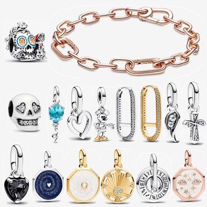 2023 Nouveaux bracelets pour femmes Mode Halloween Boucle d'oreille de Noël Designer Bijoux Cadeau DIY Fit Pandoras ME Power of the Light Sun Médaillon Charm Bracelet chaîne à maillons