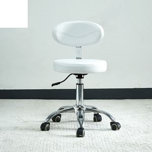 2023 Sillas usadas de oficina de nuevo diseño, sillas de salón de acero inoxidable para estilista, cuero sintético