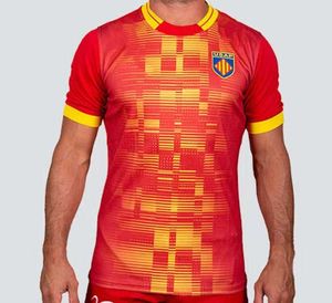 2023 New Fashion T-shirt Rugby Clothingmen's T-shirts Perpignan Home Jersey Shirt Size