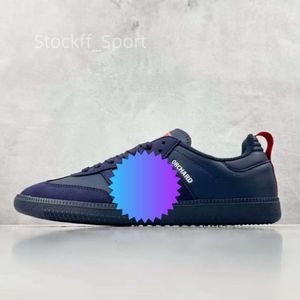 2023 Nuevo Or Chard England Revolution x Sam Bas Negro Azul Encaje Diseñador Originales Hombres Mujeres Zapatillas Zapatos Casuales IG7925