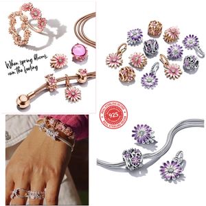 2023 Nouveau populaire 925 en argent sterling Garden Spring Series Charm convient au bracelet Pandora DIY Bijoux pour femmes Accessoires de mode