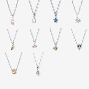 2023 Nouveaux colliers populaires avec pendentif tortues et pétoncles en argent sterling 925 adaptés aux accessoires de mode Pandora DIY Jewelry