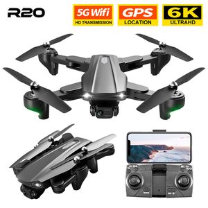 Nouveau Drone R20 professionnel, caméra haute définition 6k, GPS 5G, photographie aérienne, hélicoptère, avion pliable à quatre axes, jouet, 2023