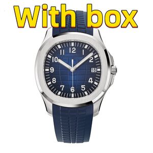 Nuevo Reloj mecánico automático de goma para hombre, estilo clásico, 43mm, correa de acero inoxidable, reloj de zafiro superbrillante