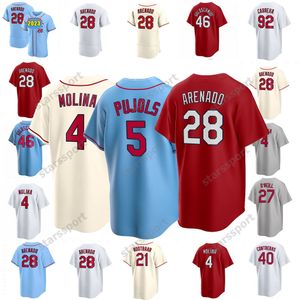 2023 Nolan Arenado Cardinal Baseball Jersey Hommes Paul Goldschmidt Yadier Molina Femmes Jeunesse Ozzie Smith Albert Pujols Bader DeJong Carlson Edman Wainwright Maillots