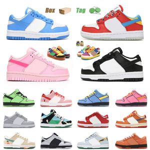 Top Enfants Baskets Designer Panda Chaussures De Course Pandas Noir BlancTrainer Garçons Filles Enfants Tiple Rose Orange Homard Gris Brouillard Fruité Pebble Plateforme OG Baskets