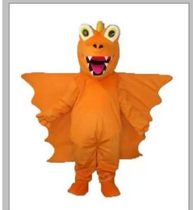 2023 Orange longue épine Dragon mascotte Costume adulte Halloween fête d'anniversaire dessin animé vêtements