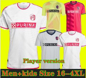 2024 St. Louis City JERSEYS DE FÚTBOL 23 24 25 MLS INICIO Visitante st Louis ''RED' SC blanco NILSSON KLAUSS 9 NELSON GIOACCHINI VASSILEV BELL PIDRO CAMISETA DE FÚTBOL kit 111