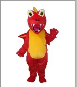 2023 Red Thorn Dragon mascotte Costume adulte Halloween fête d'anniversaire dessin animé vêtements