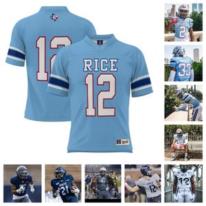 Maillot de football Rice Owls 2023 11 Chris Conti 15 Shawqi Itraish 15 Tim Horn 16 Chibby Nwajuaku 45 Demone Green 76 John Long 30 Elroyal Morris III