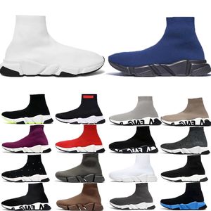 2023 chaussette chaussures hommes femmes Designer blanc noir rouge beige rose semelle transparente à lacets chaussures habillées jaune fluo hommes femmes chaussettes speed runner formateurs plate-forme baskets