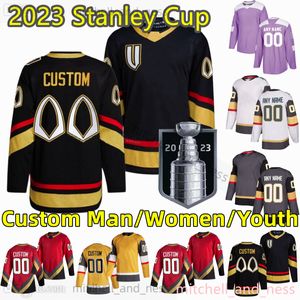 2023 StanleyCup Custom S-6XL Movie College Hockey Wears Jersey Broderie 7 Alex Pietrangelo 61 Mark Stone 71 William Karlsson 81 Jonathan Marchessault 9 Jack Eichel