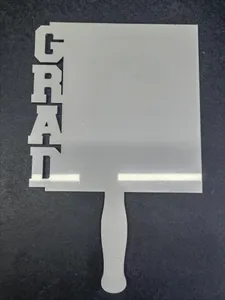 2023 Sublimation Blank Grad Fans Party Supplies Sublimation Photo Panel Frame Graduation imprimable Photo Plaque Paddle Fans Image personnalisée ups
