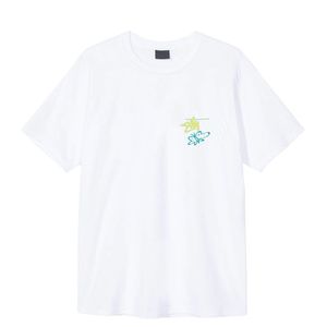 2023 verano moda marca clásico impreso manga corta pareja moda viaje algodón media manga camiseta
