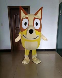 Disfraz de Mascota de tamaño adulto de dibujos animados de perro Bingo 2023, disfraz de mascota Animal