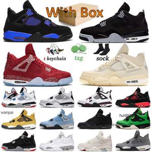 2023 Top Fashion Junpman 4 Baloncestos Zapatos Oklahoma Sooners Off Mujeres 4s Militar Negro Royal Hombres Entrenadores Blanco Pure Money Red Thunder Manila JORDON JORDAB