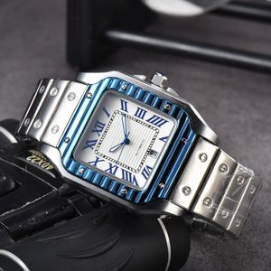 2023 Top montre à quartz pour hommes cadran carré avec surface miroir saphir 316 série élégante pour hommes en acier inoxydable, montre pour hommes à cadran 39 mm