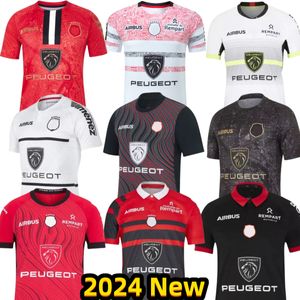 2023 2024 Maillot de rugby Toulouse Maillot Stade Français Paris Union Toulouser 23 24 domicile Perpignan Ernest Wallon Warm Up taille S-5XL