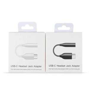 2023 Tipo-C USB-C Male a 3.5 mm Auricador de auriculares Adaptador de teléfono celular AUX AUDIO Jack para Samsung Note 10 20 más