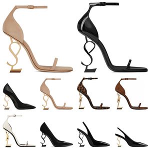 Luxury Brand Womens Dress Shoes Designer High Heels Patent Leather Gold Tone Triple Black Nuede Red Woman Fashion Sandals【code ：L】Party Wedding Office Pumps