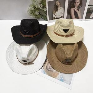 2023 Femmes Designer Chapeau de paille à volants Mode Chapeau tricoté Cap pour hommes Femme Large Brim Caps Summer Bucket Outdoor Beach Chapeaux 9 Styles