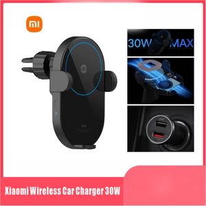 2023 Xiaomi 30W Max chargeur de voiture sans fil sans fil Flash rapide prise en charge de la prise en charge de la mise hors tension et du support de téléphone d'extension inductif