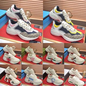 Gicci Rhyton shoes Woman Heels Dress Shoes Men Women Casual Multicolor Trainers Vintage Chaussures Loafers【code ：L】 Sneakers GAI