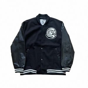 2023fw Boys Club Chaqueta de abrigo de béisbol de lana para mujeres Hombres Flocado Toalla Bordado Ropa f4yO #