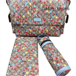 2023MOM Baby Diaper Bag 3 pièces Paris Femme Designer Print Multifonctionnel Fashion Zipper Hasp One Bag Sac Mom and Girls Gift Creative A2