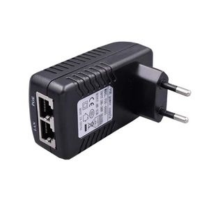 2024 12/15/18/24/48V 0,5 / 1 / 2A POE POUR MURS POE Injecteur Adaptateur Ethernet CCTV IP CAME POE POLILE ALIMENTATION US EU AU UK PLUG1.pour adaptateur de bougie murale 24V 1A POE