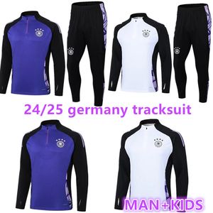 2024 2025 ALLEMAGNE Suit sur tracksuit adulte Jersey Kroos Gnabry Werner Draxler Reus Muller Gotze Football Shirt 24 25 ALLEMAGY TRACH TRACK SUIT Men Kit Kit Sportswear